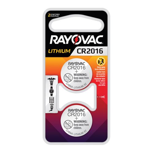 CR2016 Lithium Coin Cell Batteries, 3 V Cam Industrial