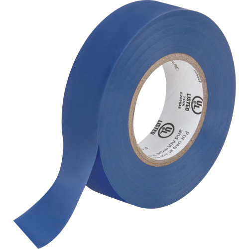 Electrical Tape, 19 mm (3/4") x 18 M (60'), Blue, 7 mils Cam Industrial