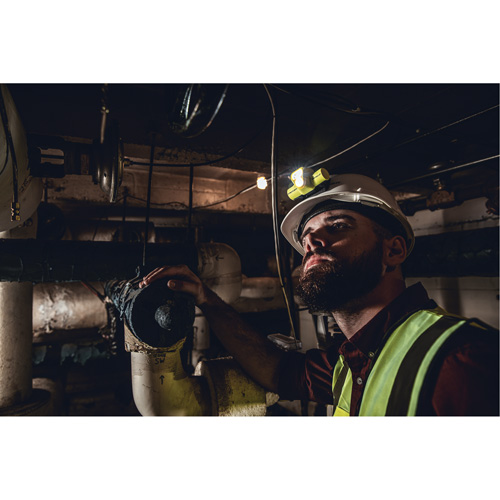 USB HAZ-LO&reg; Intrinsically Safe Headlamp, LED, 250 Lumens, 7 Hrs. Run Time, Rechargeable Batteries Cam Industrial