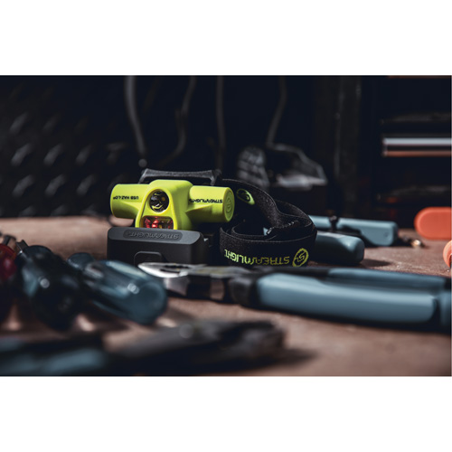 USB HAZ-LO&reg; Intrinsically Safe Headlamp, LED, 250 Lumens, 7 Hrs. Run Time, Rechargeable Batteries Cam Industrial