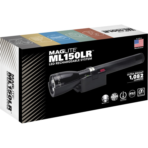 Lampe de poche &agrave; recharge rapide ML150LR(X), DEL, 1082 lumens, Piles Rechargeable Cam Industrial