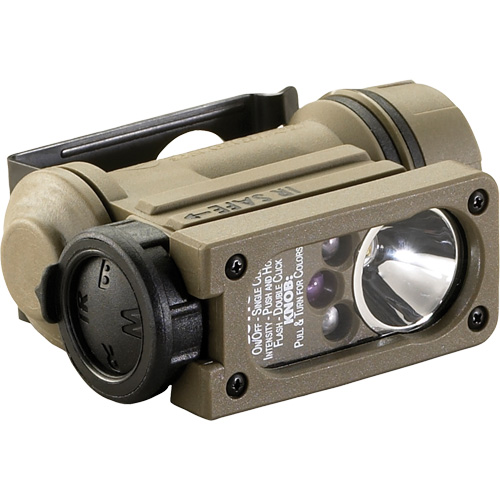 Lampe main libres Sidewinder Compact II, DEL, 55 lumens, 6 hres de fonctionnement, piles AA Cam Industrial