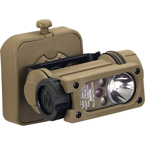 Sidewinder Compact&reg; II Military Model Hands Free Light, LED, 55 Lumens, 6 Hrs. Run Time, AA Batteries Cam Industrial
