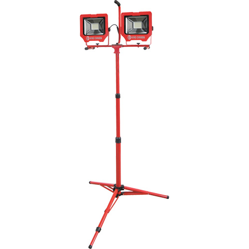 Baladeuses jumel&eacute;es avec tr&eacute;pied, DEL, 72 W, 8000 lumens, Boîtier en Aluminium Cam Industrial