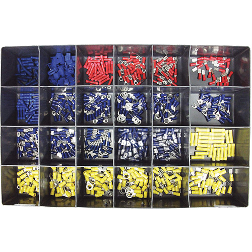 600-Piece Vinyl Insulated Terminals Kit Cam Industrial