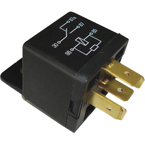 Mini relais unipolaire &agrave; une direction avec r&eacute;sistance, Prise, 40 A, 12 V Cam Industrial