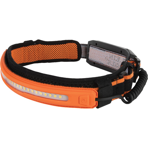 Lampe frontale &agrave; faisceau large avec bandeau, DEL, 575 lumens, 4 hres de fonctionnement, piles Rechargeable Cam Industrial