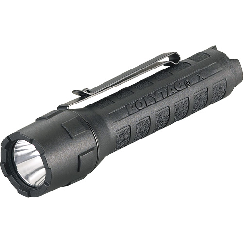 Polytac&reg; X Flashlight, LED, 600 Lumens, CR123A Batteries Cam Industrial