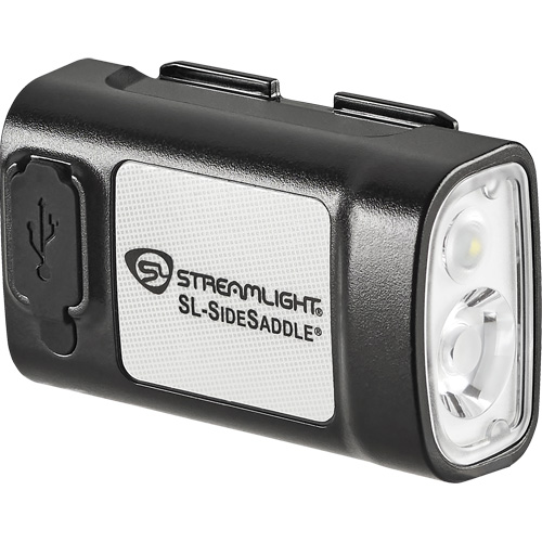 SL-SIDESADDLE&reg; USB Hardhat & Helmet Light, LED, 350/320/400 Lumens, 6.25/7/5 Hrs. Run Time, Rechargeable Batteries Cam Industrial