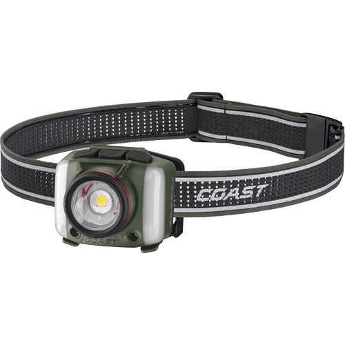 Lampe frontale FL97R &agrave; trois couleurs avec syst&egrave;me Twist Focus et commande vocale, DEL, 830 lumens, 2 hres de fonctionnement, piles Rechargeable Cam Industrial