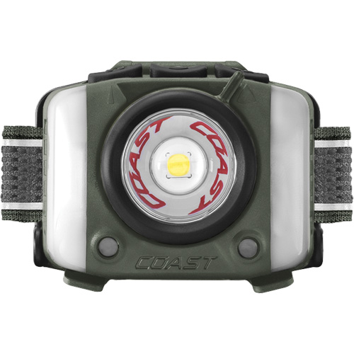 Lampe frontale FL97R &agrave; trois couleurs avec syst&egrave;me Twist Focus et commande vocale, DEL, 830 lumens, 2 hres de fonctionnement, piles Rechargeable Cam Industrial