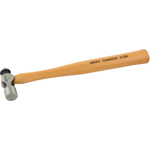 Ball Pein Hammer, 4 oz. Head Weight, Plain Face, Wood Handle Cam Industrial