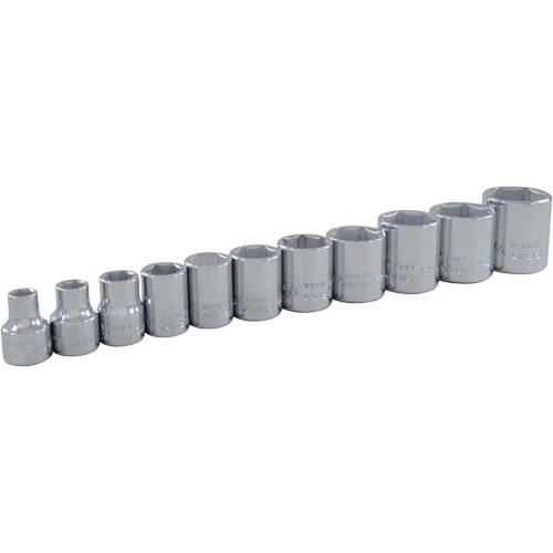 Jeu de douilles SAE, 11 Mcx, Prise de 3/8" Cam Industrial