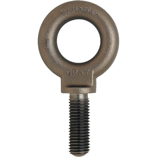 Eye Bolt, 3/4" Dia., 1" L, Uncoated Natural Finish, 650 lbs. (0.325 tons) Capacity Cam Industrial