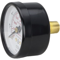 Pressure Gauges, 1-1/2" , 0 - 4000 psi, Back Mount, Analogue Cam Industrial