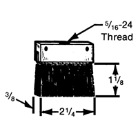 Flat, Round or Roto Brushes Cam Industrial