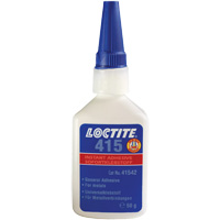 415 Super Bonder&reg; Adhesive, Clear, Bottle, 1 oz. Cam Industrial