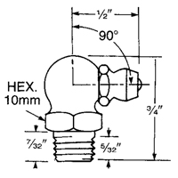Raccord, Filetage de 8 mm Cam Industrial