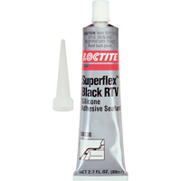 Scellant adh&eacute;sif &agrave; la silicone Superflex RTV, Tube, Noir Cam Industrial