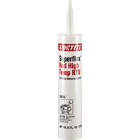 Superflex High Temp RTV Silicone Adhesive Sealant, Cartridge, Red Cam Industrial