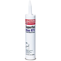 Superflex RTV Silicone Adhesive Sealant, Cartridge, Blue Cam Industrial