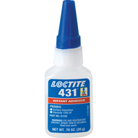 431 Surface Insensitive Instant Adhesive, Clear, Bottle, 20 g Cam Industrial