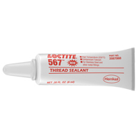 567 High Temperature Thread Sealant, Tube, 6 ml, -53.88° C - 204° C/-65° F - 400° F Cam Industrial
