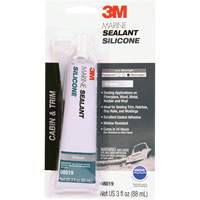 Produit d'&eacute;tanch&eacute;it&eacute; &agrave; base de silicone de calibre marin, 3 oz., Tube, Transparent Cam Industrial