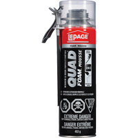Quad&reg; Foam Window & Door Installation Foam, Aerosol Can, Tan Cam Industrial