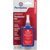 Threadlocker, Red, High, 36 ml, Bottle AH117 | Cam Industrial
