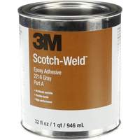 Scotch-Weld Adhesive, 32 fl. oz., Kit, Two-Part, Grey Cam Industrial