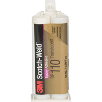 Scotch-Weld Adhesive, 1.64 fl. oz., Dual Cartridge, Two-Part, Clear Cam Industrial