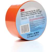 Ruban en vinyle pour travaux g&eacute;n&eacute;raux 764, 50,8 mm (2") la x 32,9 m (108') lo, 5 mils, Orange Cam Industrial