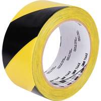 Hazard Warning Tape 766, 50.8 mm (2") x 33 m (108'), Black/Yellow Cam Industrial