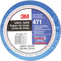 471 Vinyl Tape, 50.8 mm (2") W x 32.9 m (108') L, 5.2 mils, Blue Cam Industrial