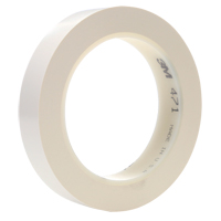 471 Vinyl Tape, 25.4 mm (1") W x 32.9 m (108') L, 5.3 mils, White Cam Industrial