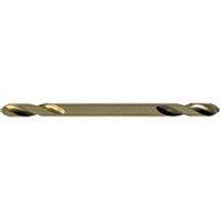 Jet-Kut&reg; Gold Super Premium M2 Twin End Drill Bit, High Speed Steel, 1/8", 1-15/16" L Cam Industrial