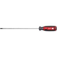 Cabinet Screwdriver, 3/16" Tip, Round, 279 mm L, Cushion Grip Handle Cam Industrial
