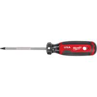 Square Screwdriver, #2 Tip, Round, 211 mm L, Cushion Grip Handle Cam Industrial