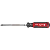 Square Screwdriver, #3 Tip, Round, 279 mm L, Cushion Grip Handle Cam Industrial