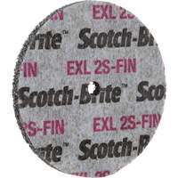 Meule homog&egrave;ne Scotch-Brite EXL, 3" x 1/2", Arbre de 1/4" Cam Industrial