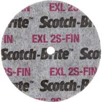 Meule homog&egrave;ne Scotch-Brite EXL, 3" x 1/2", Arbre de 1/4" Cam Industrial