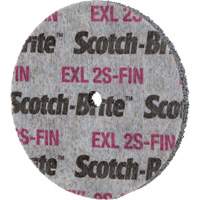 Meule homog&egrave;ne Scotch-Brite EXL, 3" x 1/2", Arbre de 1/4" Cam Industrial