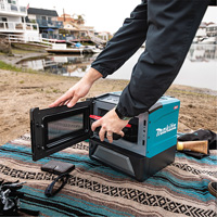 40V Max XGT Cordless Microwave Oven (Tool Only), 350 W/500 W, Black/Blue Cam Industrial