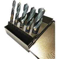 Prentice Drill Bit Set, 5 Pieces, High Speed Steel Cam Industrial