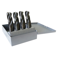 Reduced Shank Drill Bit Set, 5 Pieces, High Speed Steel Cam Industrial
