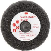 Brosse &agrave; lamelles pour la coupe et le polissage Scotch-Brite, Oxyde d'aluminium, Grain Fin, 2" x 1" x 1/4" Cam Industrial
