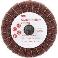Disque combin&eacute; Scotch-Brite, 2-1/2" dia., Grain 120, Oxyde d'aluminium Cam Industrial