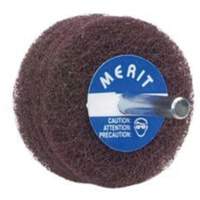 Abrasotex Non-Woven Disc Wheel, 3" Dia. x 1" W, 1/4" Arbor, Aluminum Oxide Cam Industrial