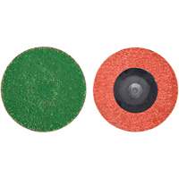 Disque de toile &agrave; changement rapide Zirc Plus, 2" dia., Grain 40, Alumine de zirconium Cam Industrial